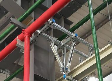 永善该抗震支架的整体式支吊架结构协调性好